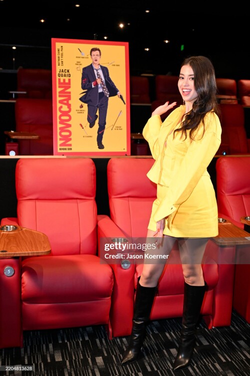 MIAMI, FLORIDA - MARCH 12: Amber Midthunder attends the "Novocaine" Miami Tastemaker Screening at Silverspot Cinema - Downtown Miami on March 12, 2025, in Miami, Florida. (Photo by Jason Koerner/Getty Images for Paramount Pictures)