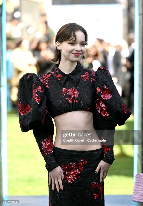 LONDON, ENGLAND - MARCH 30: Emma Myers attends the World Premiere of "A Minecraft Movie" at the Cineworld Leicester Square on March 30, 2025 in London, England. (Photo by Gareth Cattermole/Getty Images)