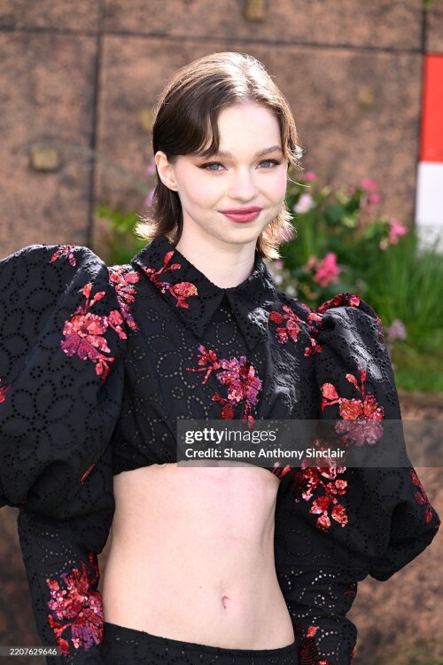 LONDON, ENGLAND - MARCH 30: Emma Myers attends the World Premiere of "A Minecraft Movie" at Cineworld Leicester Square on March 30, 2025 in London, England. (Photo by Shane Anthony Sinclair/Getty Images)