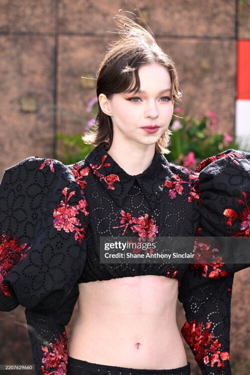 LONDON, ENGLAND - MARCH 30: Emma Myers attends the World Premiere of "A Minecraft Movie" at Cineworld Leicester Square on March 30, 2025 in London, England. (Photo by Shane Anthony Sinclair/Getty Images)