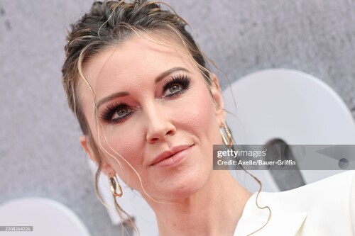 HOLLYWOOD, CALIFORNIA - APRIL 02: Katie Cassidy attends the Premiere Event for Season 6 of Hulu's "The Handmaid's Tale" at TCL Chinese Theatre on April 02, 2025 in Hollywood, California. (Photo by Axelle/Bauer-Griffin/FilmMagic)