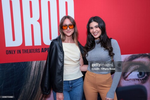 LOS ANGELES, CALIFORNIA - APRIL 05: Macey Krause and Cathy Kelley attend the DROP Special Screening on April 05, 2025 in Los Angeles, California. (Photo by Tiffany Rose/Getty Images for Universal Pictures)