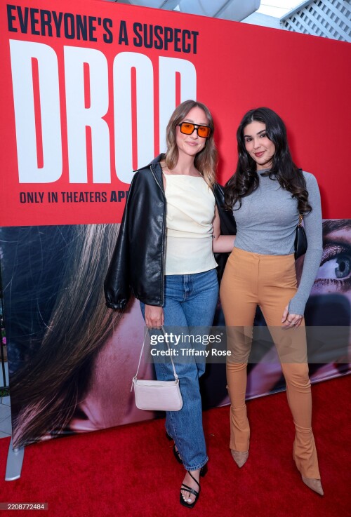 LOS ANGELES, CALIFORNIA - APRIL 05: Macey Krause and Cathy Kelley attend the DROP Special Screening on April 05, 2025 in Los Angeles, California. (Photo by Tiffany Rose/Getty Images for Universal Pictures)