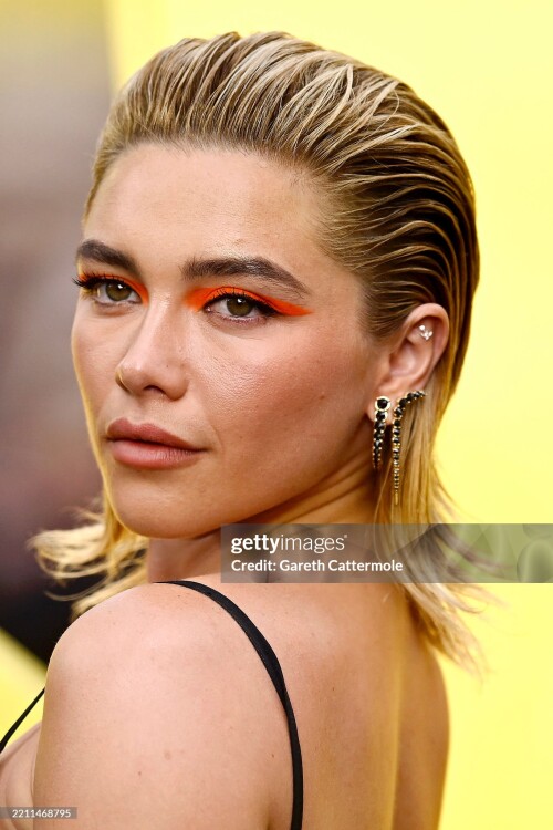 LONDON, ENGLAND - APRIL 22: Florence Pugh attends the "Thunderbolts*" UK Special Screening at Cineworld Leicester Square on April 22, 2025 in London, England. (Photo by Gareth Cattermole/Getty Images)