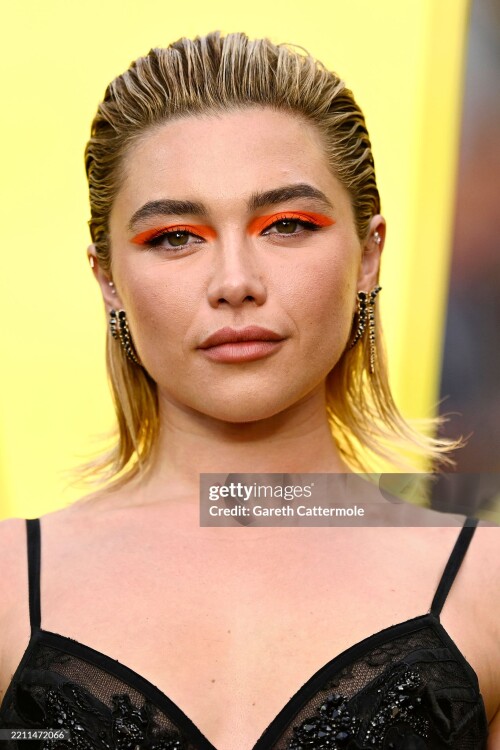 LONDON, ENGLAND - APRIL 22: Florence Pugh attends the "Thunderbolts*" UK Special Screening at Cineworld Leicester Square on April 22, 2025 in London, England. (Photo by Gareth Cattermole/Getty Images)