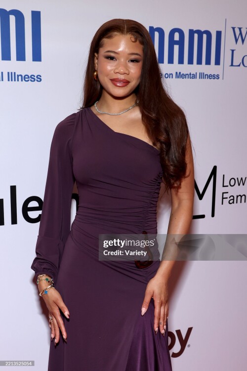 Storm Reid at the NAMI 2025 Mental Health Gala held at the Beverly Hills Hotel on May 08, 2025 in Beverly Hills, California. (Photo by Mark Von Holden/Variety via Getty Images)
