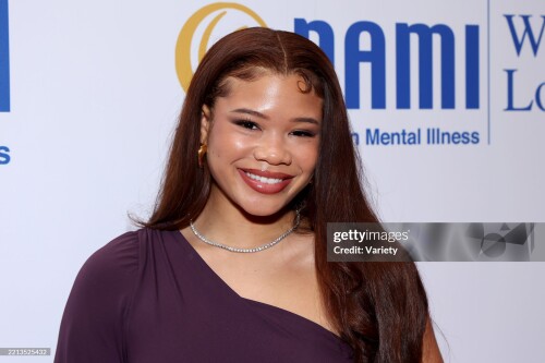 Storm Reid at the NAMI 2025 Mental Health Gala held at the Beverly Hills Hotel on May 08, 2025 in Beverly Hills, California. (Photo by Mark Von Holden/Variety via Getty Images)