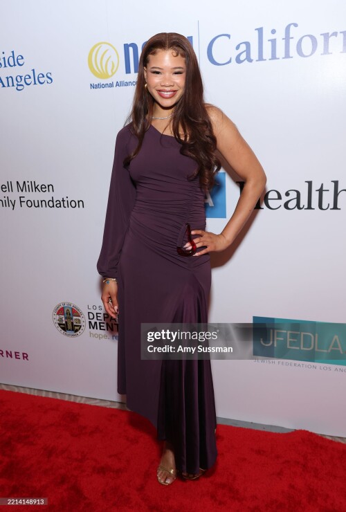 BEVERLY HILLS, CALIFORNIA - MAY 08: Storm Reid attends the NAMI Mental Health Gala Honoring Robert Downey Jr. and Craig Dubitsky at The Beverly Hills Hotel on May 08, 2025 in Beverly Hills, California. (Photo by Amy Sussman/Getty Images)