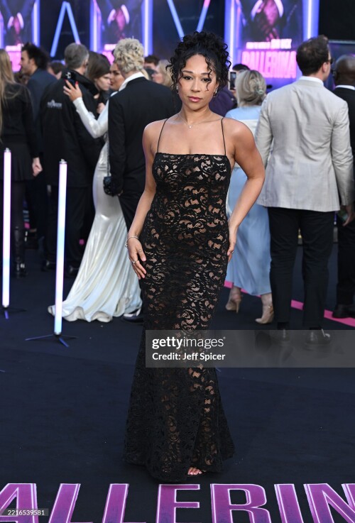 LONDON, ENGLAND - MAY 22: Ayame Ponder attends the "From The World Of John Wick: Ballerina" world premiere at Cineworld Leicester Square on May 22, 2025 in London, England. (Photo by Jeff Spicer/Getty Images)