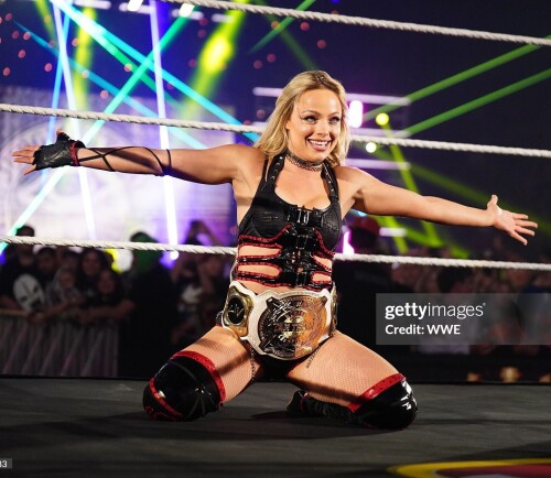 GREEN BAY, WISCONSIN - JUNE 16: Liv Morgan makes her entrance during Monday Night RAW at Resch Center on June 16, 2025 in Green Bay, Wisconsin.  (Photo by Rich Freeda/WWE via Getty Images)