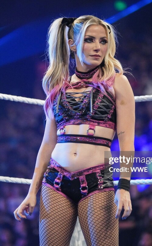 LEXINGTON, KENTUCKY - JUNE 13: Alexa Bliss looks on during SmackDown at Rupp Arena on June 13, 2025 in Lexington, Kentucky. (Photo by Georgiana Dallas/WWE via Getty Images)