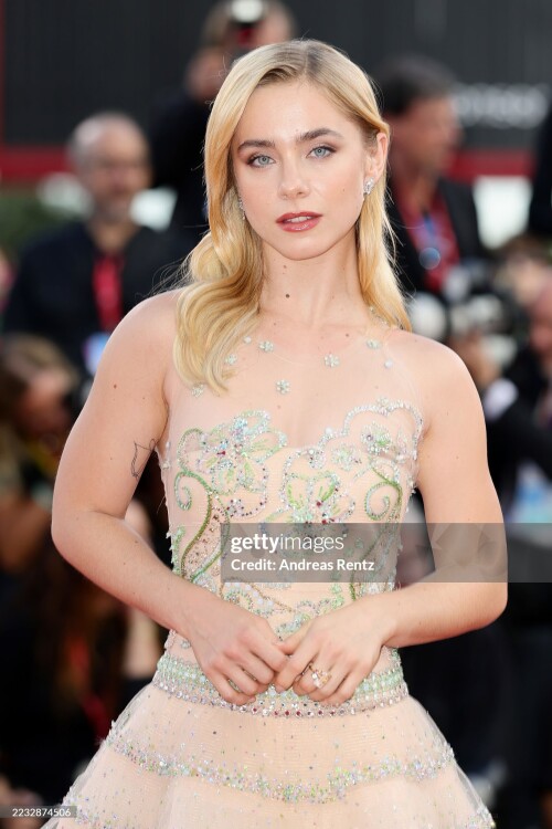 VENICE, ITALY - AUGUST 30: Clara Galle attends the "Frankenstein" red carpet during the 82nd Venice International Film Festival on August 30, 2025 in Venice, Italy. (Photo by Andreas Rentz/Getty Images)
