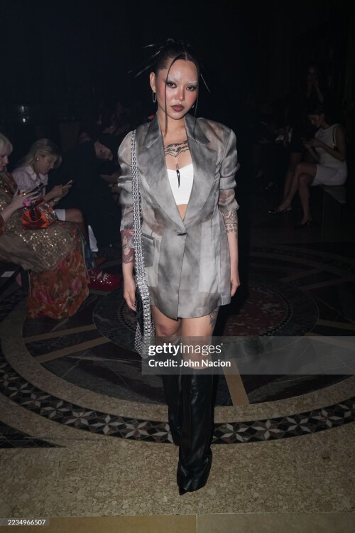 NEW YORK, NEW YORK - SEPTEMBER 11: Bella Poarch attends the Spring/Summer 2026 Ready to Wear Grace Ling show during New York Fashion Week on September 11, 2025 in New York City. (Photo by John Nacion/Getty Images)