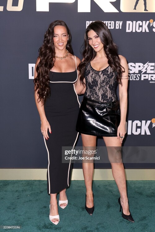 LOS ANGELES, CALIFORNIA - SEPTEMBER 30: (L-R) Chelsea Green and Cathy Kelley attend the Speed Goes Pro LA Premiere at Los Angeles Memorial Coliseum on September 30, 2025 in Los Angeles, California. (Photo by Joe Scarnici/Getty Images for OBB Media)