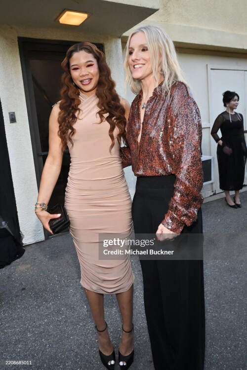 Storm Reid, Laura Brown at the Fashion Trust U.S Awards 2025 held at The Lot at Formosa on April 08, 2025 in Los Angeles, California. (Photo by Michael Buckner/WWD via Getty Images)