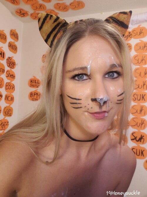 honeysuckle19 01 11 2018 15473709 Kitty with a facial for Halloween
