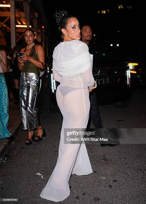 NEW YORK, NY - SEPTEMBER 13:  Dascha Polanco is seen at Ralph's Club at Hall Des Lumieres during New York Fashion Week on September 13, 2025 in New York City.  (Photo by XNY/Star Max/GC Images)