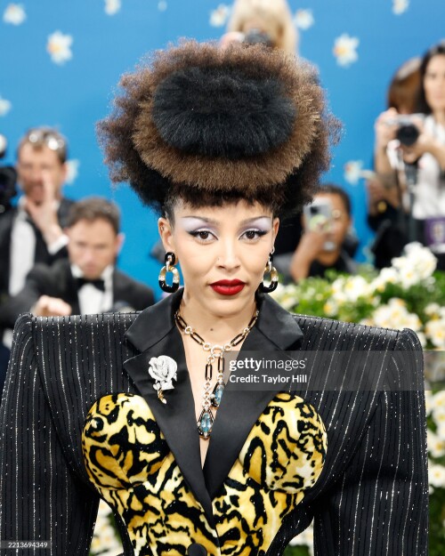 NEW YORK, NEW YORK - MAY 05: Doja Cat attends "Superfine: Tailoring Black Style", the 2025 Costume Institute Benefit, at Metropolitan Museum of Art on May 05, 2025 in New York City. (Photo by Taylor Hill/Getty Images)