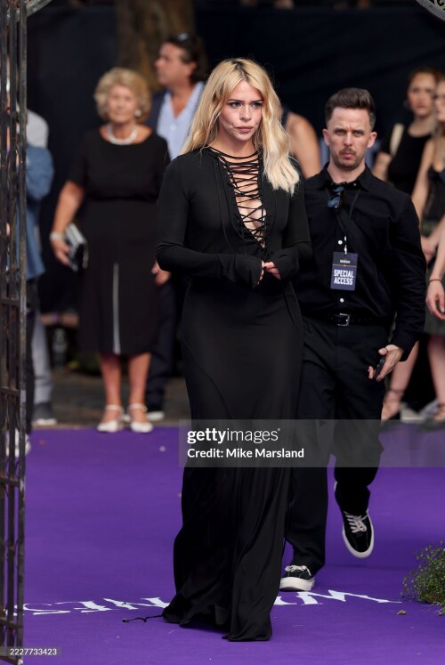 LONDON, ENGLAND - JULY 30: Billie Piper attends the "Wednesday" Season 2, Part 1 Global Premiere at Central Hall, Westminster on July 30, 2025 in London, England. (Photo by Mike Marsland/WireImage)