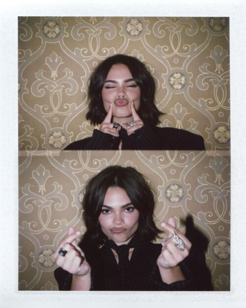 isabela merced and ariana greenblatt at l oreal paris fashion week show september 2025 05d107d857cea