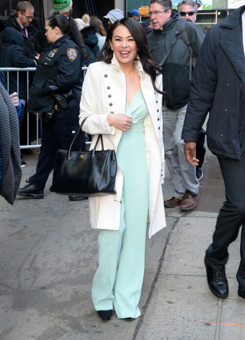 janel parrish outside gma in nyc 03 20 2019 6