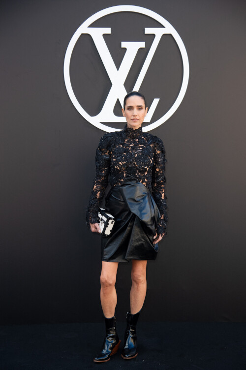 Jennifer Connelly attending the Louis Vuitton Womenswear Spring-Summer 2025 show as part of Paris Fashion Week, in Paris, France on October 01, 2024. Photo by Aurore Marechal/ABACAPRESS.COM