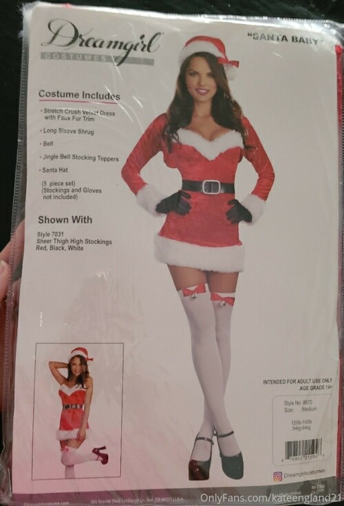 kateengland21 18 12 2020 1445385729 Got some new costumes for the Holidays I have a sexy Mrs. Clause
