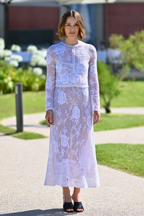 BIARRITZ, FRANCE - JUNE 28 Keira Knightley poses during the 3rd Nouvelles Vagues International Biarritz Film Festival on June 28, 2025 in Biarritz, France. Photo by Agence Franck Castel ABACAPRESS.COM