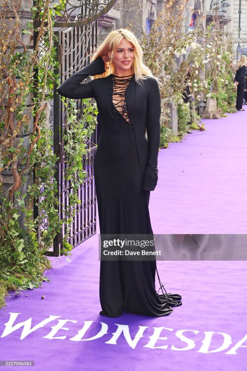 LONDON, ENGLAND - JULY 30: Billie Piper attends the Global Premiere of "Wednesday" Season 2, Part 1 at Central Hall Westminster on July 30, 2025 in London, England. (Photo by Aimee Rose McGhee/Dave Benett/WireImage)
