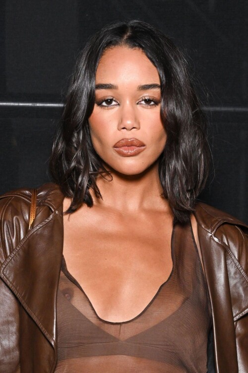 laura harrier at saint laurent womenswear spring summer 2024 show at paris fashion week 09 26 2023 0