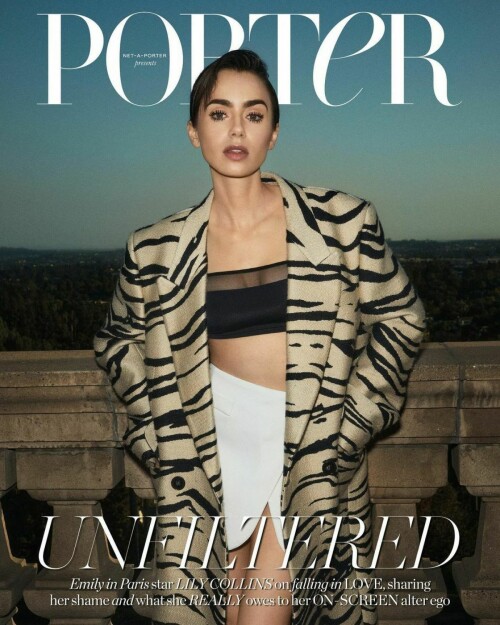 lily collins for porter magazine by net a porter december 2022 13