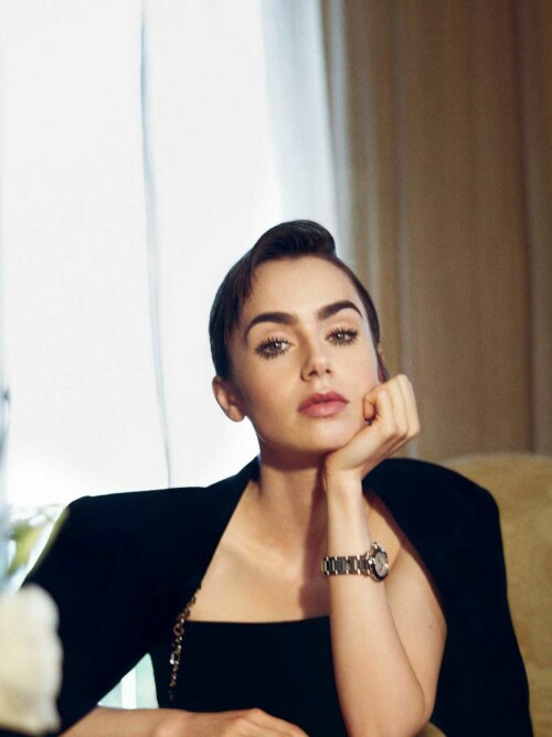 lily collins for porter magazine by net a porter december 2022 3
