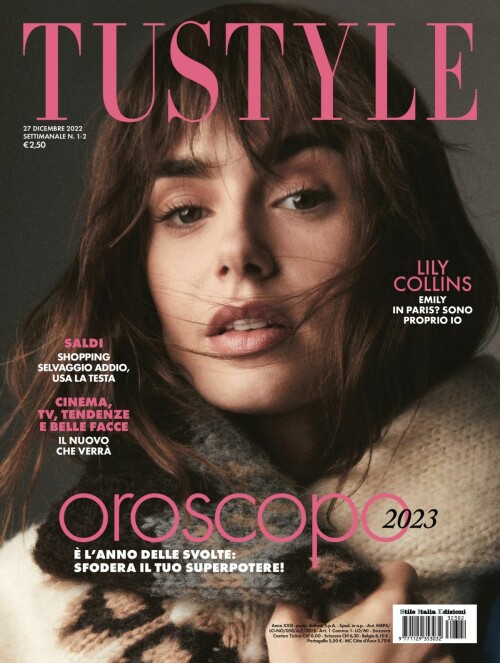 lily collins in tu style magazine december 2022 4