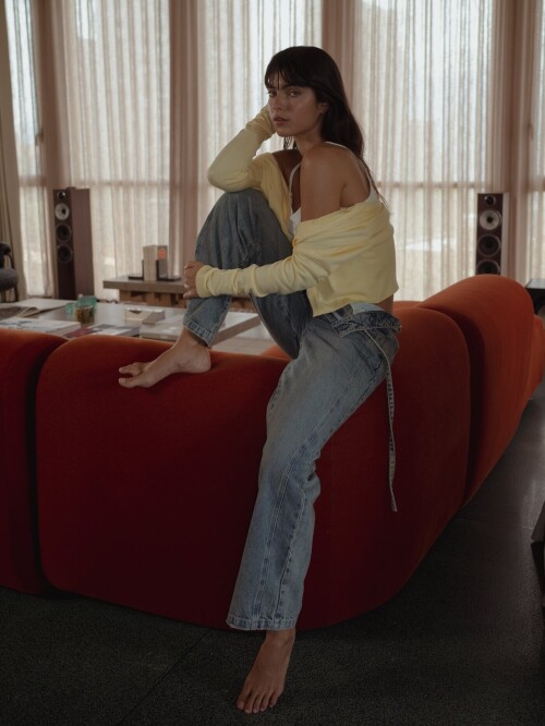 loose cord jean dirty wash clear blue for women one half 76f3f026399a1cc87