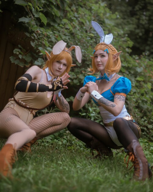 me rose link and zelda bunnysuit 10e94eb7b844f575ee