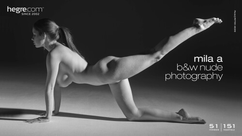 mila a b and w nude photography board