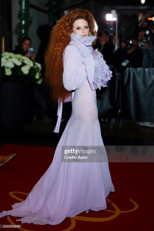 NEW YORK, NEW YORK - MAY 05: Natasha Lyonne seen leaving The Carlyle Hotel before the 2025 Met Gala: "Superfine: Tailoring Black Style" at the Metropolitan Museum of Art on May 05, 2025 in New York City. (Photo by Aeon/GC Images)