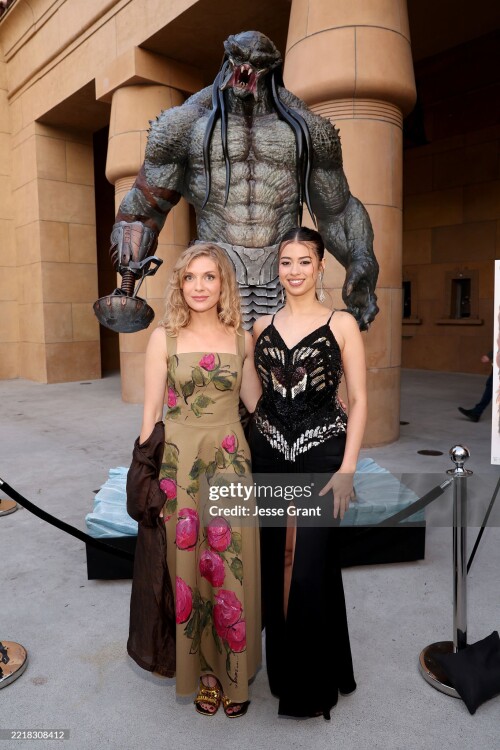 LOS ANGELES, CALIFORNIA - MAY 31: (L-R) Lindsay LaVanchy and Amber Midthunder attend the Predator: Killer of Killers launch event at Beyond Fest on May 31, 2025 in Los Angeles, California. (Photo by Jesse Grant/Getty Images for 20th Century Studios)