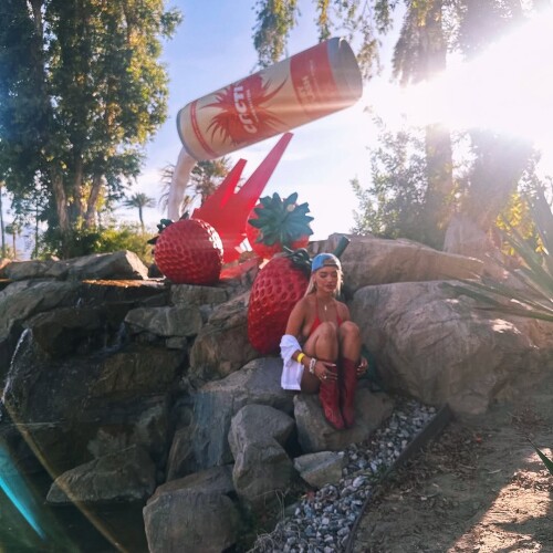 pocket sized at Coachella 240d98dea59ad5648