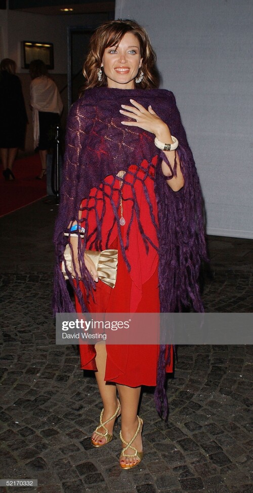 LONDON - FEBRUARY 9: Danni Minogue arrives at the Universal Music/Island Records aftershow party with their award following the BRIT Awards 2005, at Bluebird February 9, 2005 in London.  (Photo by David Westing/Getty Images)