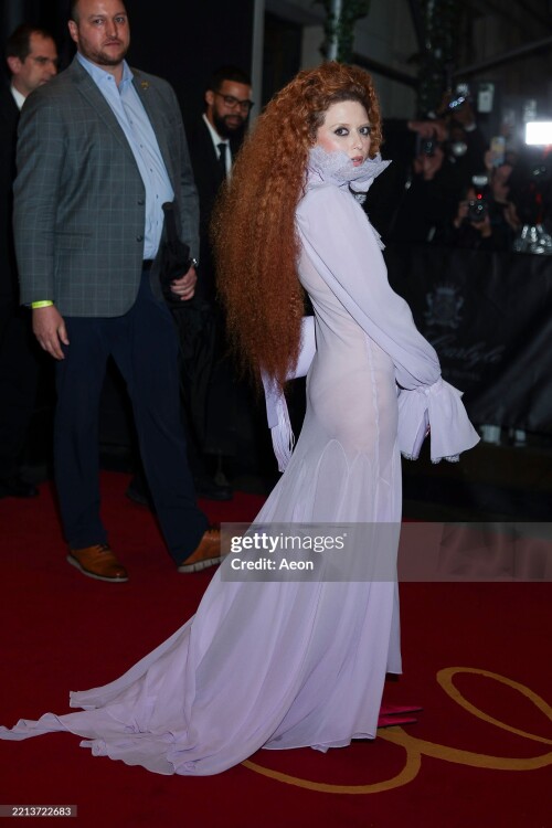 NEW YORK, NEW YORK - MAY 05: Natasha Lyonne seen leaving The Carlyle Hotel before the 2025 Met Gala: "Superfine: Tailoring Black Style" at the Metropolitan Museum of Art on May 05, 2025 in New York City. (Photo by Aeon/GC Images)