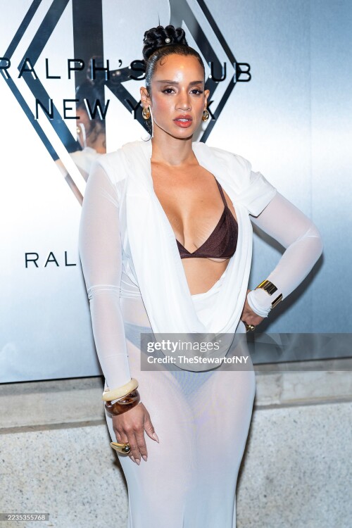 NEW YORK, NEW YORK - SEPTEMBER 13: Dascha Polanco attends Ralph's Club at Hall Des Lumieres on September 13, 2025 in New York City. (Photo by TheStewartofNY/GC Images)