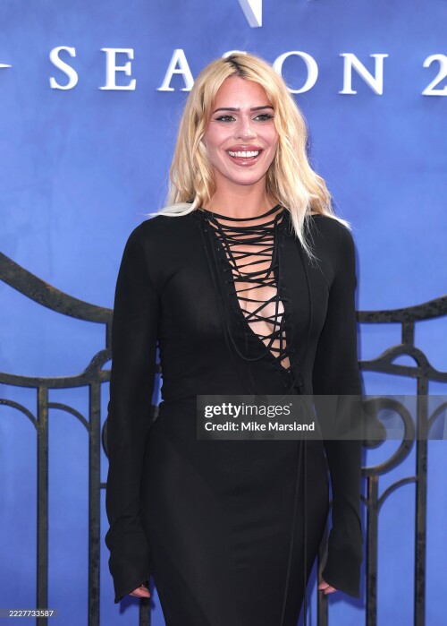 LONDON, ENGLAND - JULY 30: Billie Piper attends the "Wednesday" Season 2, Part 1 Global Premiere at Central Hall, Westminster on July 30, 2025 in London, England. (Photo by Mike Marsland/WireImage)
