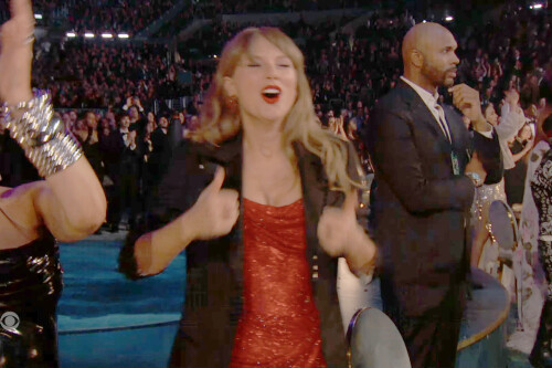 67th Grammy Awards, Sunday Feb 2, 2025 - Taylor Swift cheers for Janelle Monet