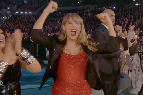 67th Grammy Awards, Sunday Feb 2, 2025 - Taylor Swift cheers for Janelle Monet