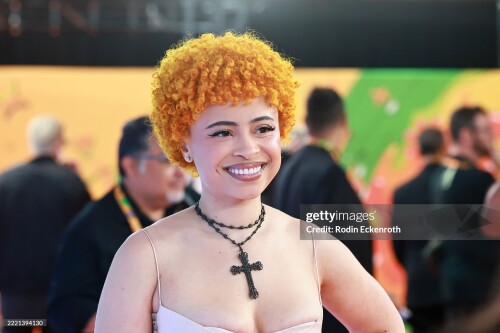 SANTA MONICA, CALIFORNIA - JUNE 21: Ice Spice attends the Nickelodeon Kids' Choice Awards 2025 at Barker Hangar on June 21, 2025 in Santa Monica, California. (Photo by Rodin Eckenroth/Getty Images for Nickelodeon)