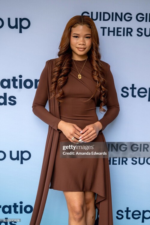 LOS ANGELES, CALIFORNIA - SEPTEMBER 26: Actress Storm Reid attends Step Up's 2025 Inspiration Awards at the Skirball Cultural Center on September 26, 2025 in Los Angeles, California. (Photo by Amanda Edwards/Getty Images)