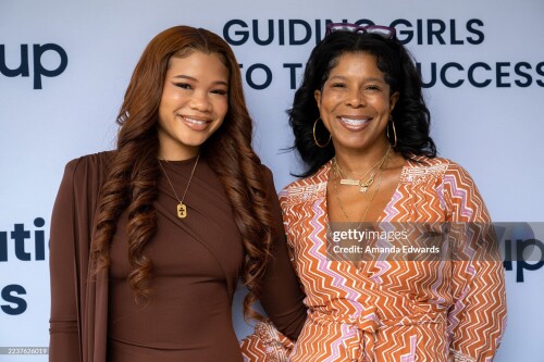 LOS ANGELES, CALIFORNIA - SEPTEMBER 26: Actress Storm Reid (L) and her mother Robyn Simpson Reid attend Step Up's 2025 Inspiration Awards at the Skirball Cultural Center on September 26, 2025 in Los Angeles, California. (Photo by Amanda Edwards/Getty Images)