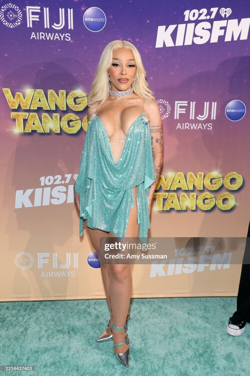 HUNTINGTON BEACH, CALIFORNIA - MAY 10: Doja Cat attends iHeartRadio's 102.7 KIIS FM Wango Tango at Huntington City Beach on May 10, 2025 in Huntington Beach, California. (Photo by Amy Sussman/Getty Images)