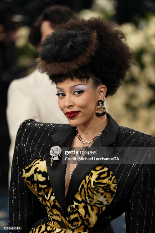 NEW YORK, NEW YORK - MAY 05: Doja Cat attends the 2025 Met Gala Celebrating "Superfine: Tailoring Black Style" at Metropolitan Museum of Art on May 05, 2025 in New York City.  (Photo by Michael Loccisano/GA/The Hollywood Reporter via Getty Images)